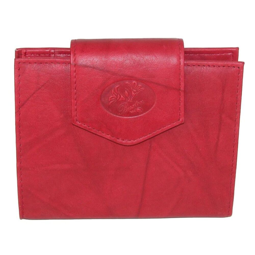 Buxton Women's Leather Attache Clutch Cardex Wallet and Coin Purse